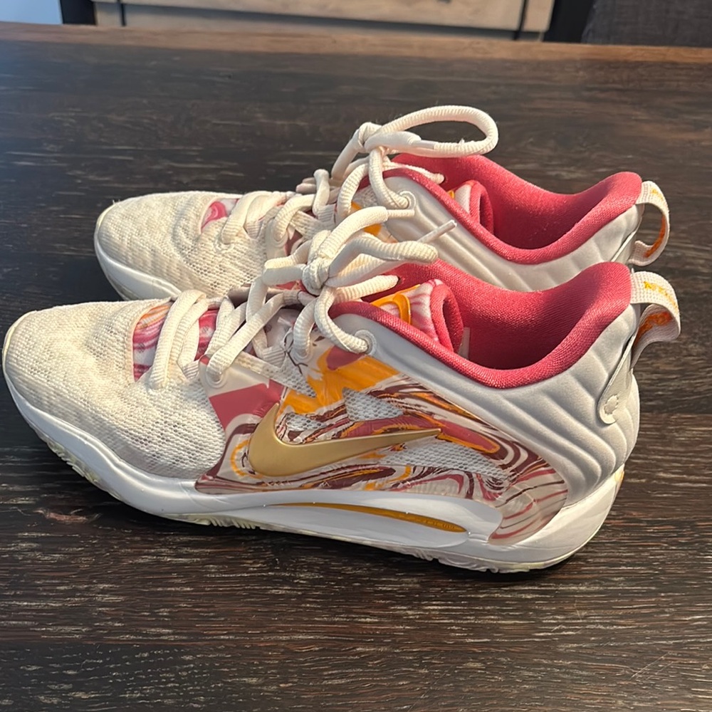 Nike Pink and Gold Athletic Sneakers